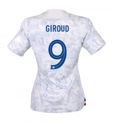 Francja Olivier Giroud #9 Koszulka Wyjazdowych Kobiety MŚ 2022 Krótki Rękaw